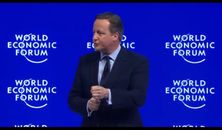 Davos 焦點 — 卡梅倫的獨腳戲