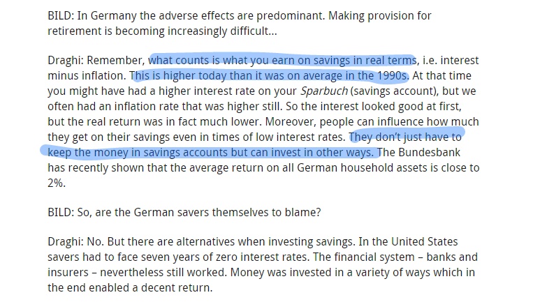 Draghi Bild interview 