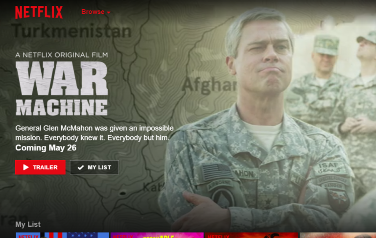 Netflix Front page