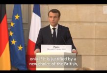 Macron: Brexit延期都要有明確目標先得架!