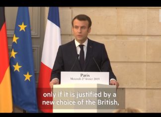 Macron: Brexit延期都要有明確目標先得架!