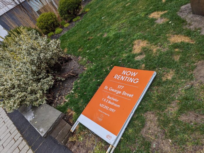 Toronto rental housing sign