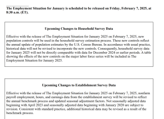 美國就業報告嘅兩大數據修正